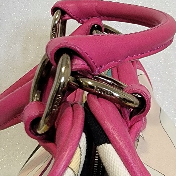 EMILIO PUCCI Fuschia Leather & Fabric Bag - Picture 11 of 15